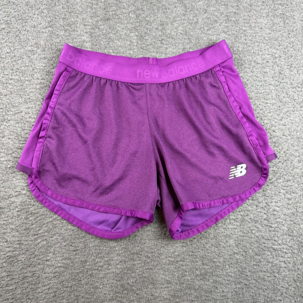 New Balance Running‎ Shorts Women's XS Purple Athletic Mesh Built-in Liner